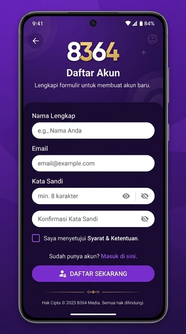 Panduan Mendaftar Akun Baru 8364 untuk Pengguna Android