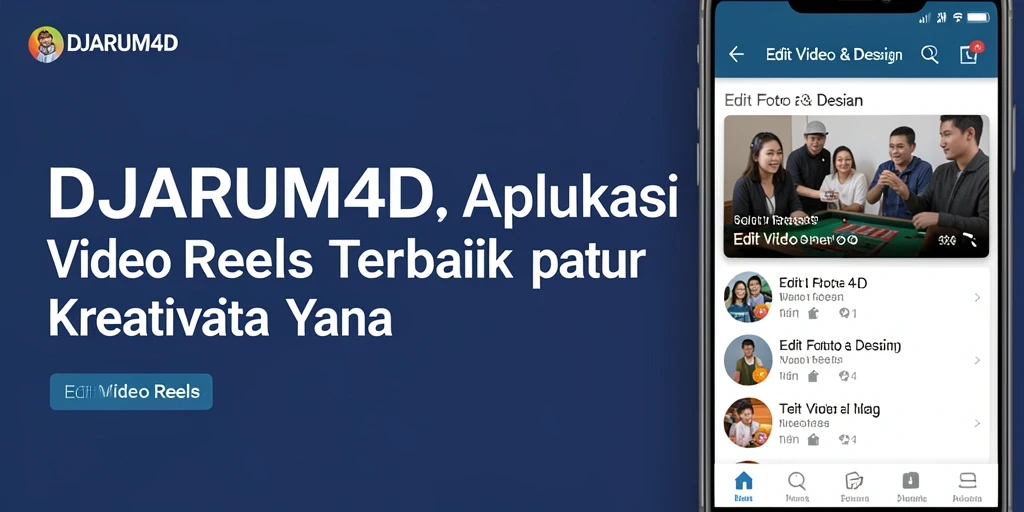 Tampilan antarmuka DJARUM4D yang user-friendly untuk editing video reels.