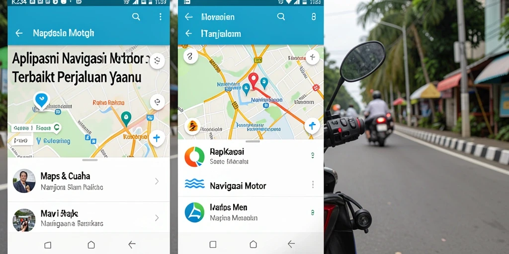 Antarmuka K234 yang intuitif dan informatif untuk navigasi motor.