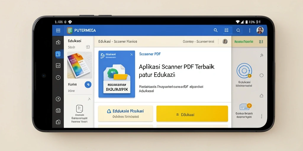 Tampilan antarmuka aplikasi PUTERMEGA untuk Scanner PDF.