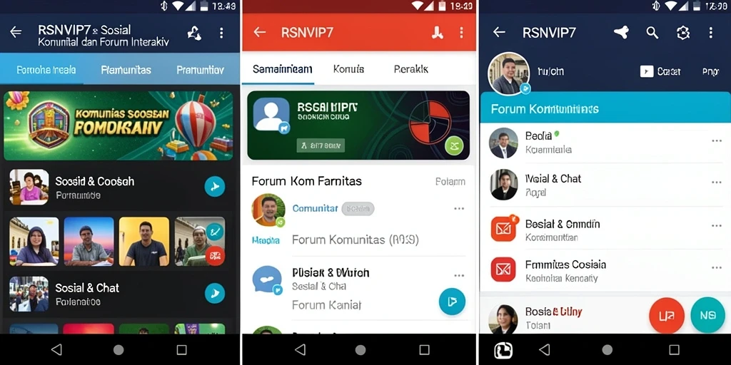 Screenshot utama RSNVIP7 menampilkan antarmuka interaktif Forum Komunitas.